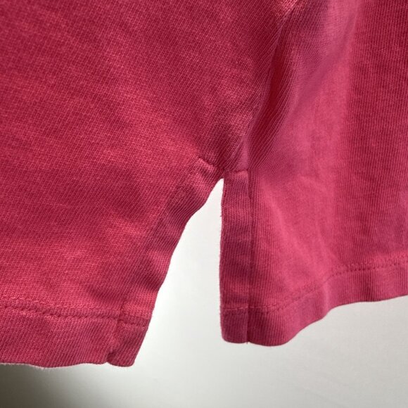 Talbots Women's Top Size 1X Plus Solid Pink Bell Sleeve Pullover 100% Cotton - Picture 5 of 8